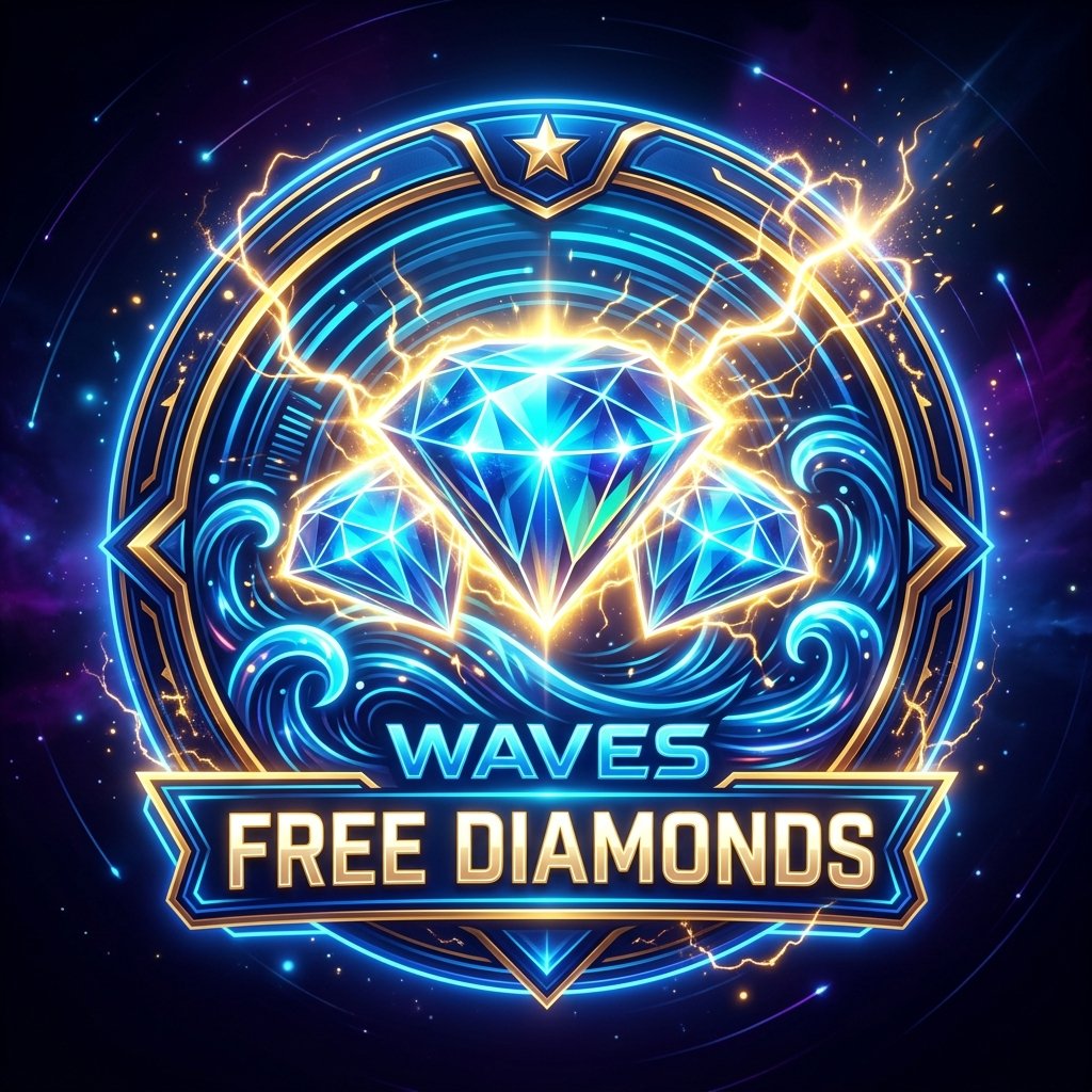 Waves Free Diamonds Icon